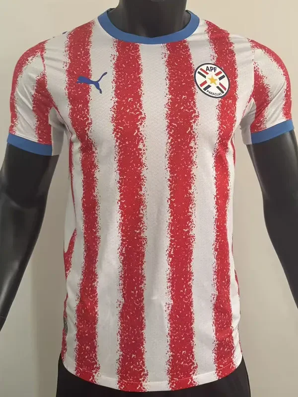 2026-27 Paraguay Home Player Version Soccer Jersey