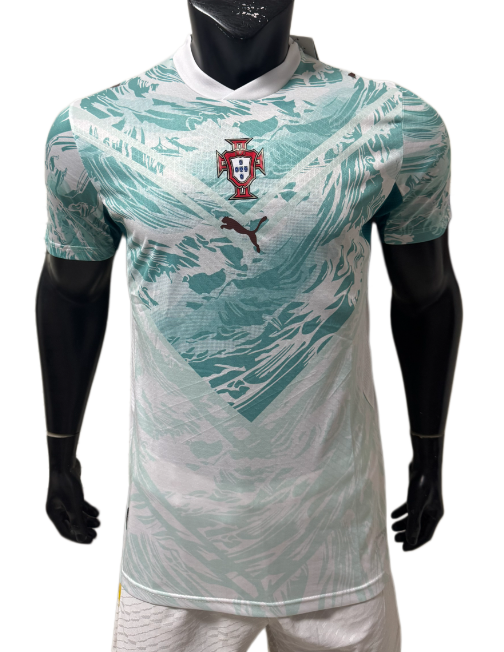 2026-27 Mens Portugal away white blue  Player version soccer Jersey