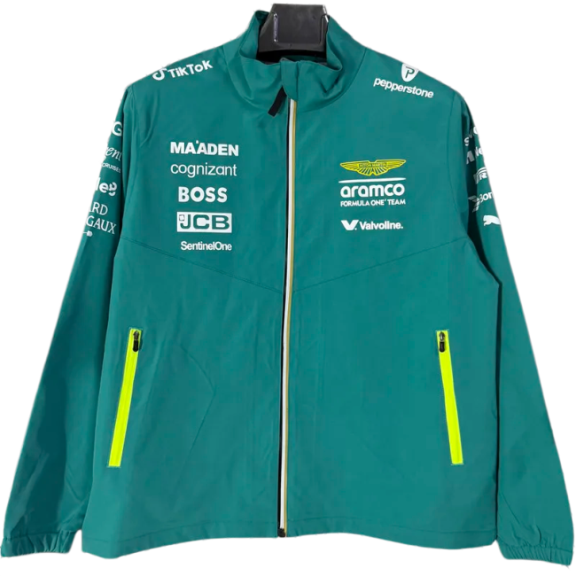 2026 F1 Aston Martin Green Racing Windbreaker
