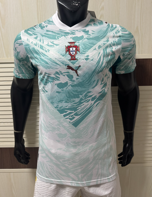 2026-27 Mens Portugal away white blue  Player version soccer Jersey