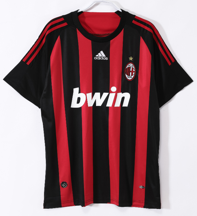 2008-2009 Mens AC Milan Retro Home Jersey