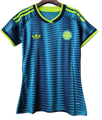 2026-27  Women Colombia away blue soccer jersey