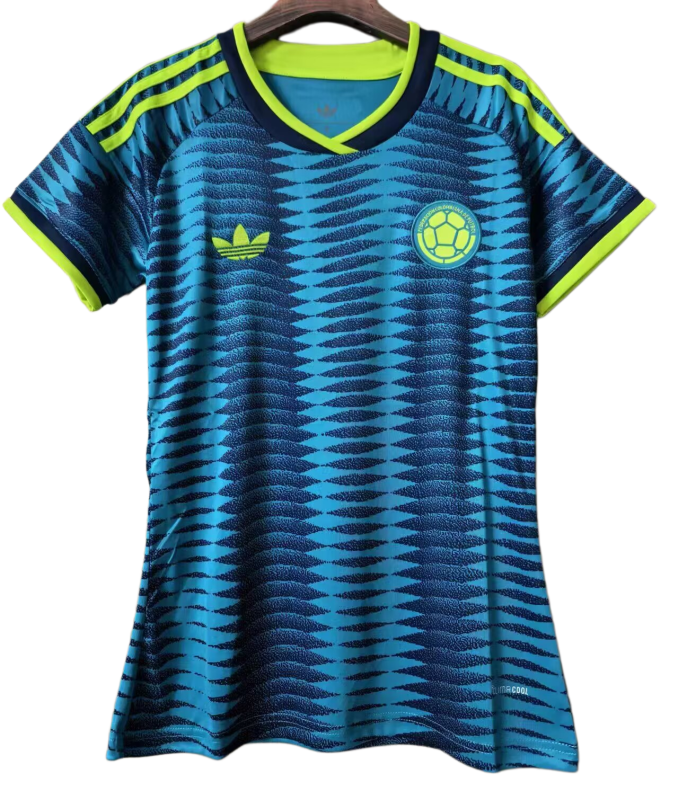 2026-27  Women Colombia away blue soccer jersey