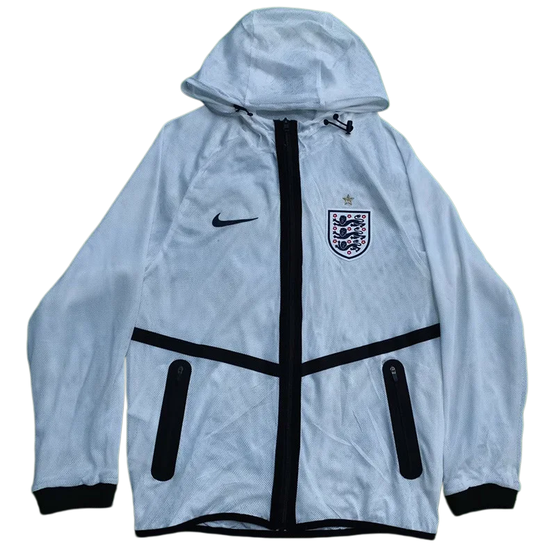 2026 World Cup England White Walkout Jacket (Hooded)