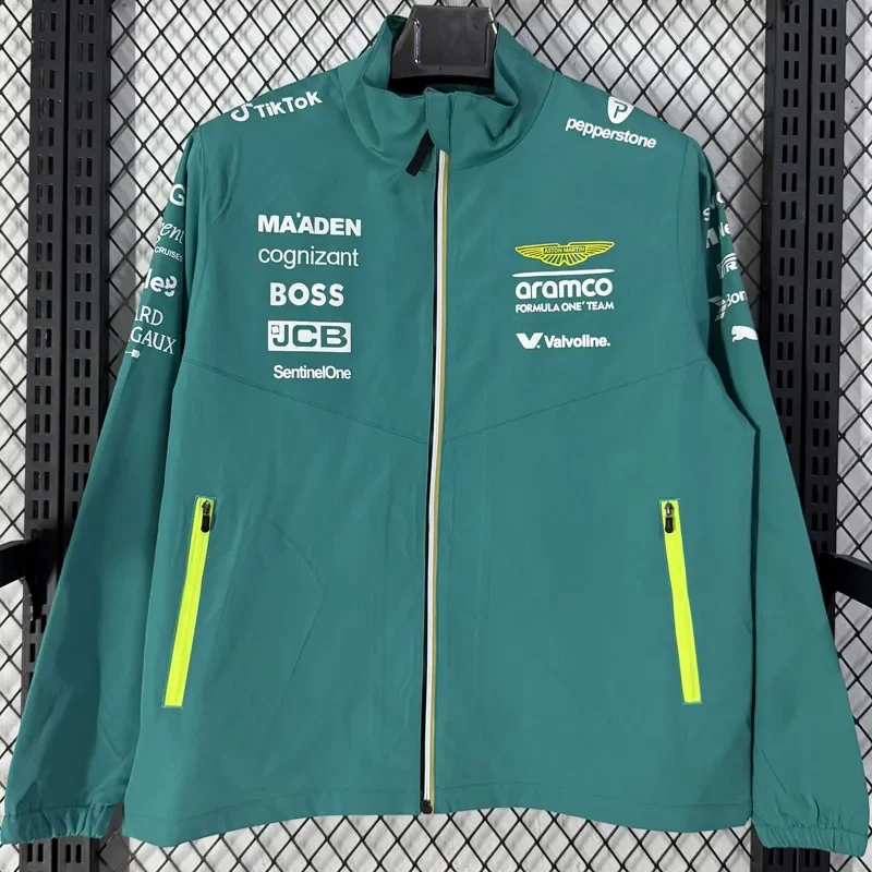 2026 F1 Aston Martin Green Racing Windbreaker