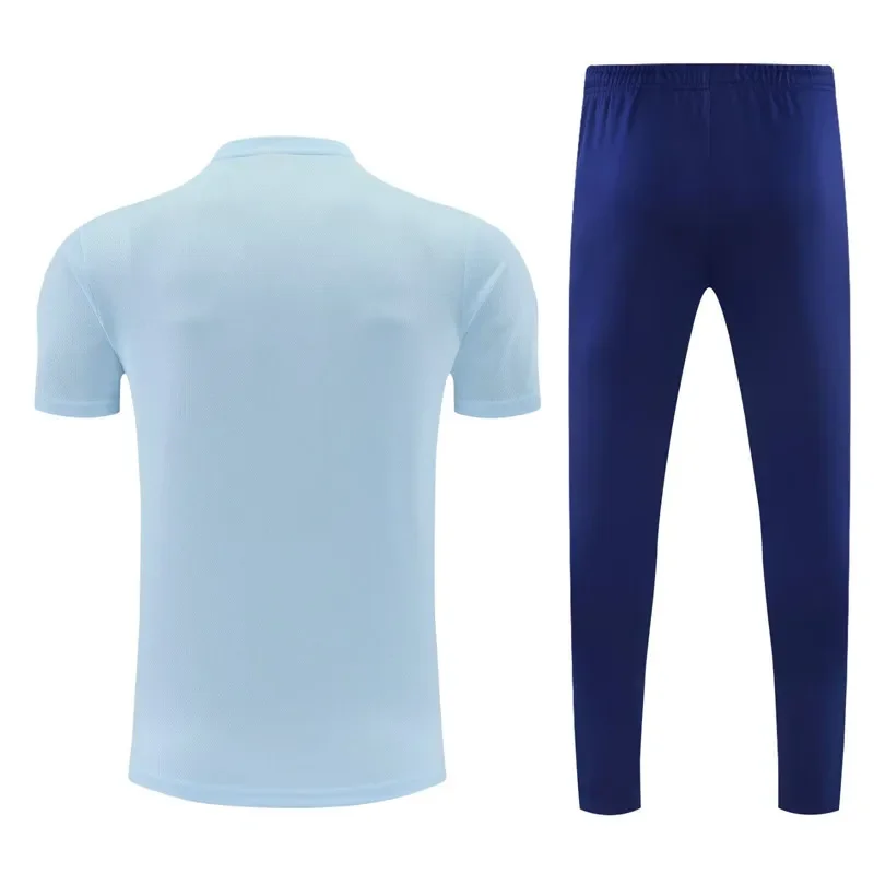 2026-27 Mens  Manchester City Light blue Polo Tracksuit (圆领)