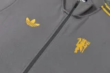 2026-27 Mens Manchester United Gray Jacket Tracksuit