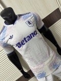 2025-26 Mens Aston Villa Third away  white  Player version soccer Jersey