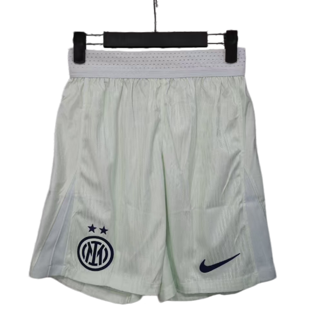 2025-26 Mens Inter Milan away white Player version Shorts Pants