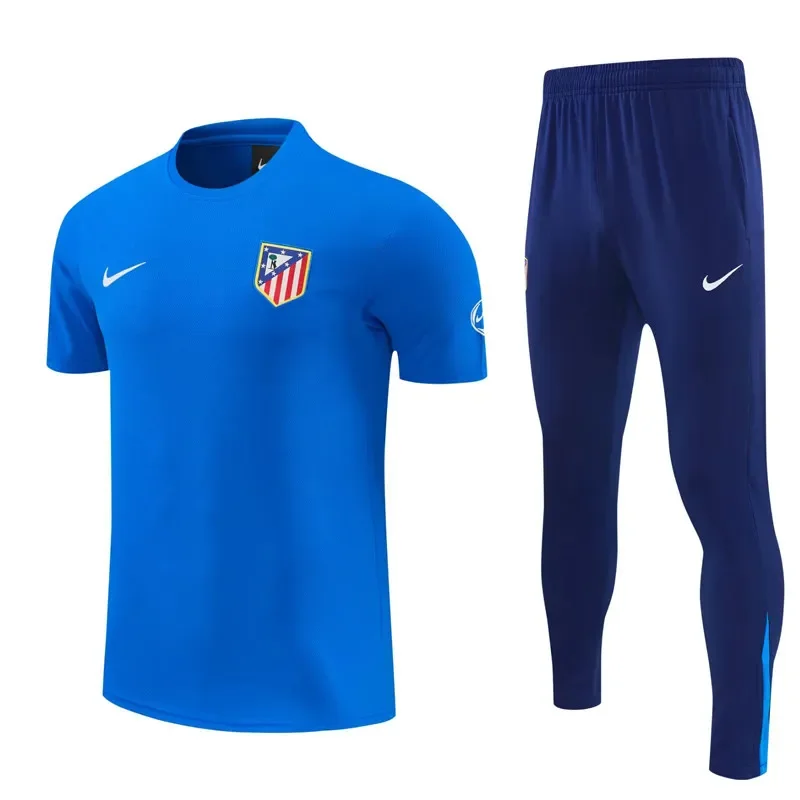 2026-27  Atletico Madrid Fancy blue Polo Tracksuit (圆领)