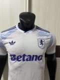 2025-26 Mens Aston Villa Third away  white  Player version soccer Jersey