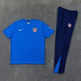 2026-27  Atletico Madrid Fancy blue Polo Tracksuit (圆领)