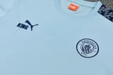 2026-27 Mens  Manchester City Light blue Polo Tracksuit (圆领)