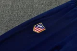 2026-27  Atletico Madrid Fancy blue Polo Tracksuit (圆领)
