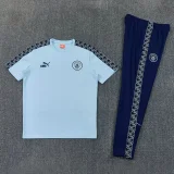 2026-27 Mens  Manchester City Light blue Polo Tracksuit (圆领)