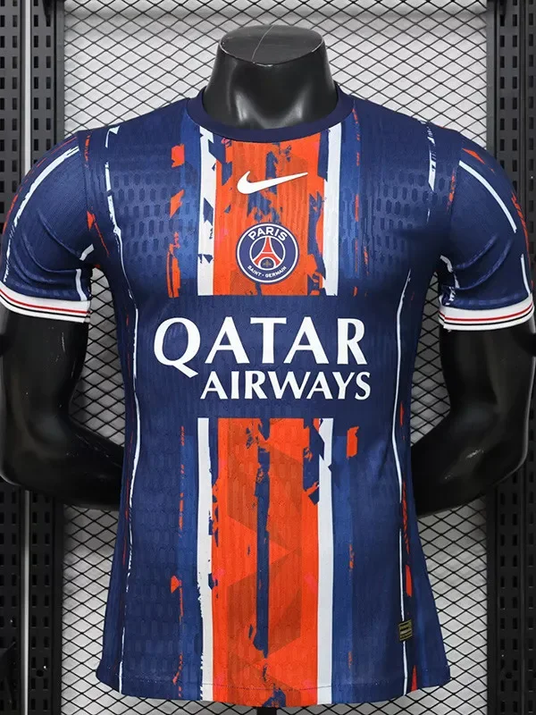 2025-26 PSG Blue Red Special Edition Player Version soccer jerssey