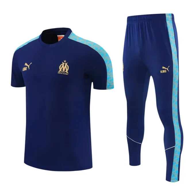 2026-27 Marseille Royal blue Polo Tracksuit