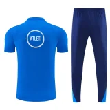 2026-27  Atletico Madrid Fancy blue Polo Tracksuit (圆领)