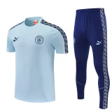 2026-27 Mens  Manchester City Light blue Polo Tracksuit (圆领)