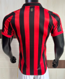 2025-26 Mens AC Milan player 125th Years Black red Jersey