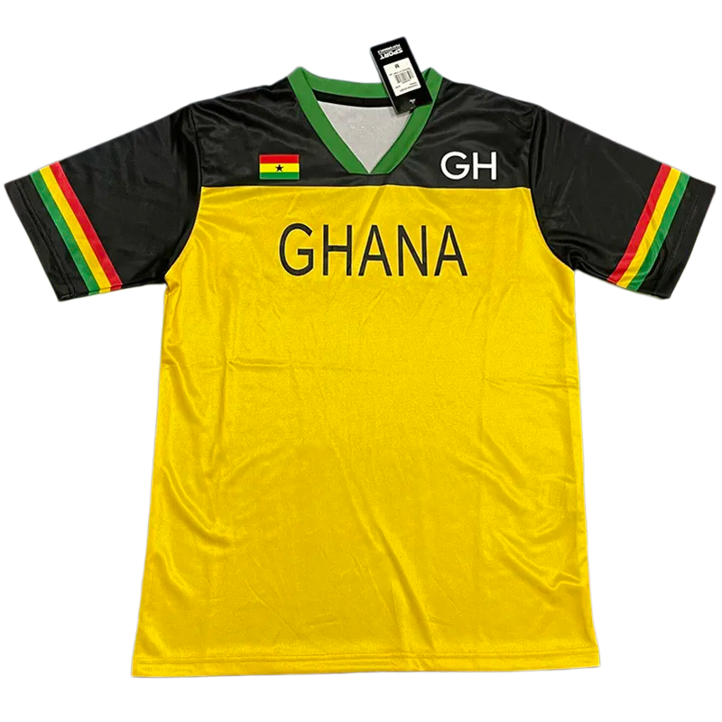 2026-27 Ghana Black Yellow Fans soccer jersey