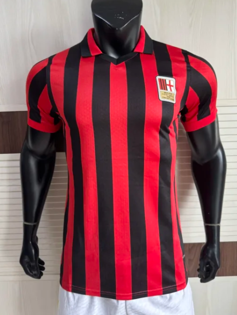 2025-26 Mens AC Milan player 125th Years Black red Jersey