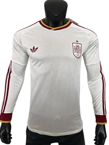 2026-27 Spain Away Long Sleeve Player Version Soccer Jersey