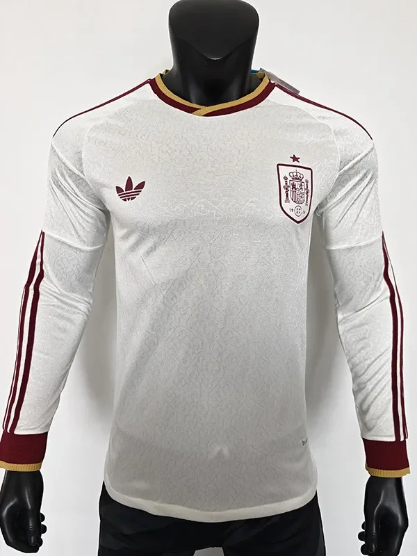 2026-27 Spain Away Long Sleeve Player Version Soccer Jersey