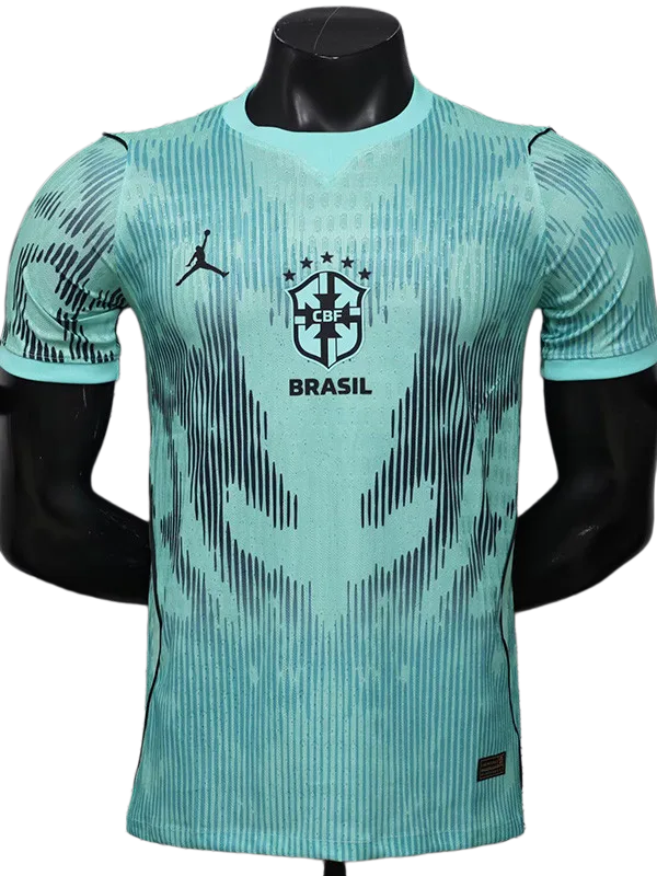2026-27 Brazil Blue Goalkeeper Player Version Soccer Jersey