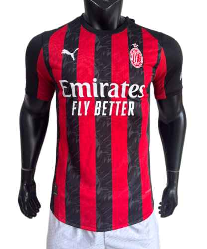 2025-26   Mens AC Milan  Home  Player Version Soccer Jersey