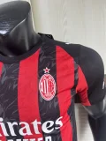 2025-26   Mens AC Milan  Home  Player Version Soccer Jersey