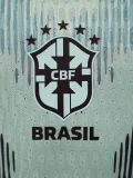 2026-27 Brazil Blue Goalkeeper Player Version Soccer Jersey