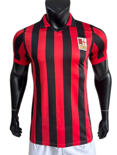 2025-26 Mens AC Milan player 125th Years Black red Jersey