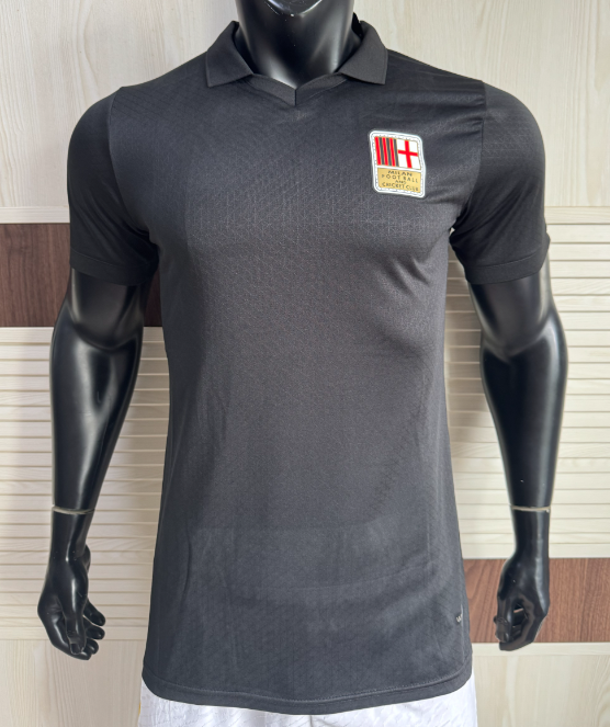 2025-26 Mens AC Milan player 125th Years Black Jersey