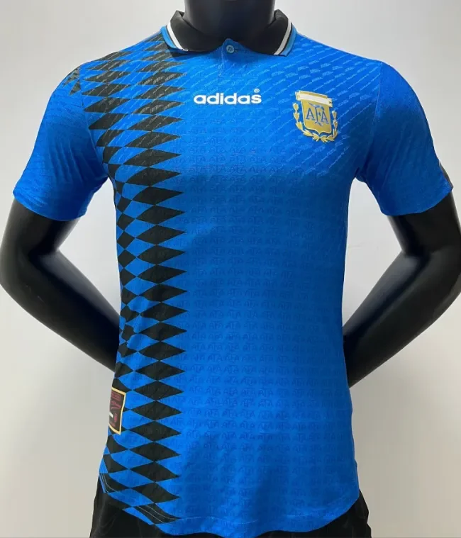 1994 Argentina away Player Version Soccer Jersey
