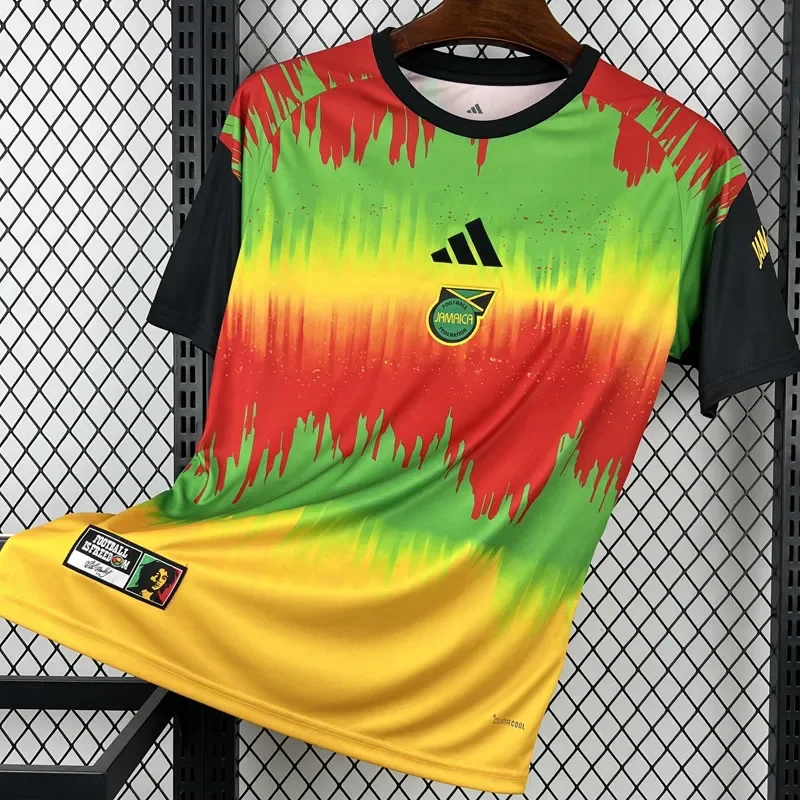 2026-27 Jamaica Yellow Red Training Soccer Jersey