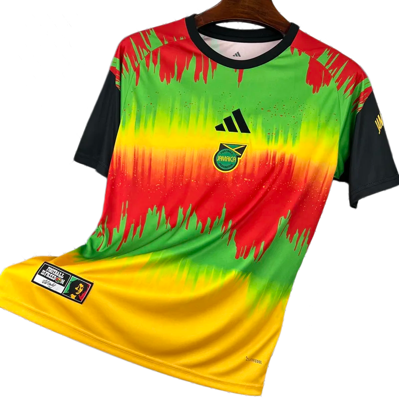 2026-27 Jamaica Yellow Red Training Soccer Jersey