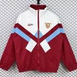 1990-1992 Sevilla White Red Retro Windbreaker