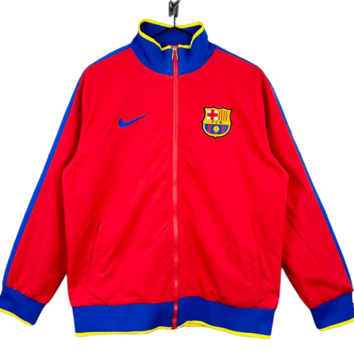 2010-2011  Barcelona Red Retro Windbreaker
