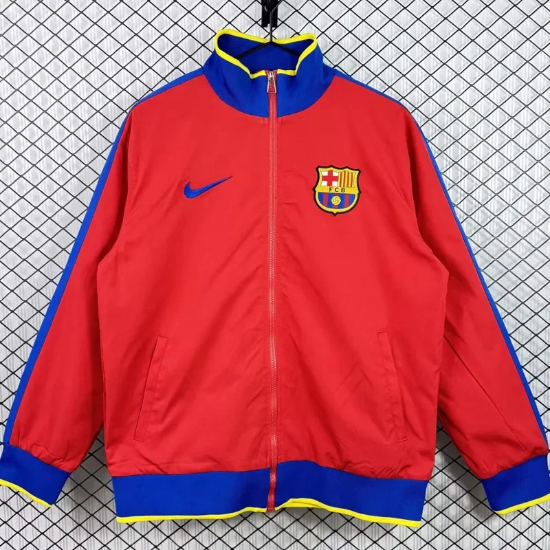 2010-2011  Barcelona Red Retro Windbreaker