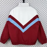 1990-1992 Sevilla White Red Retro Windbreaker