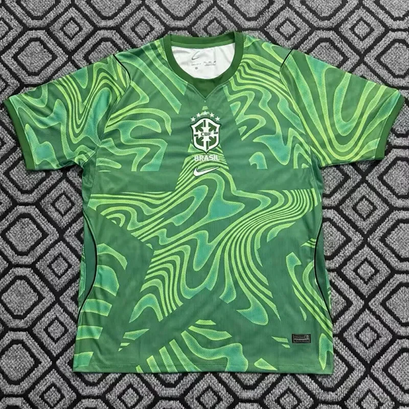 2026-27 Brazil Green Goalkeeper Fans Soccer Jersey