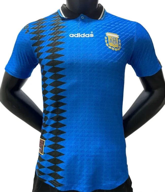 1994 Argentina away Player Version Soccer Jersey