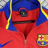 2010-2011  Barcelona Red Retro Windbreaker