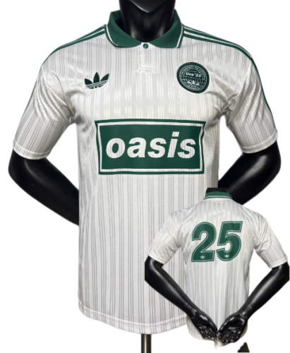 2025-26 Mens Oasis white Player version #25 soccer jersey