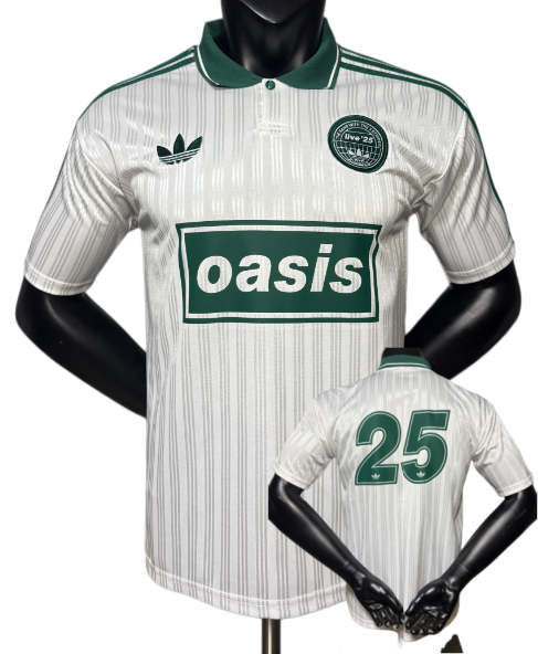 2025-26 Mens Oasis white Player version #25 soccer jersey