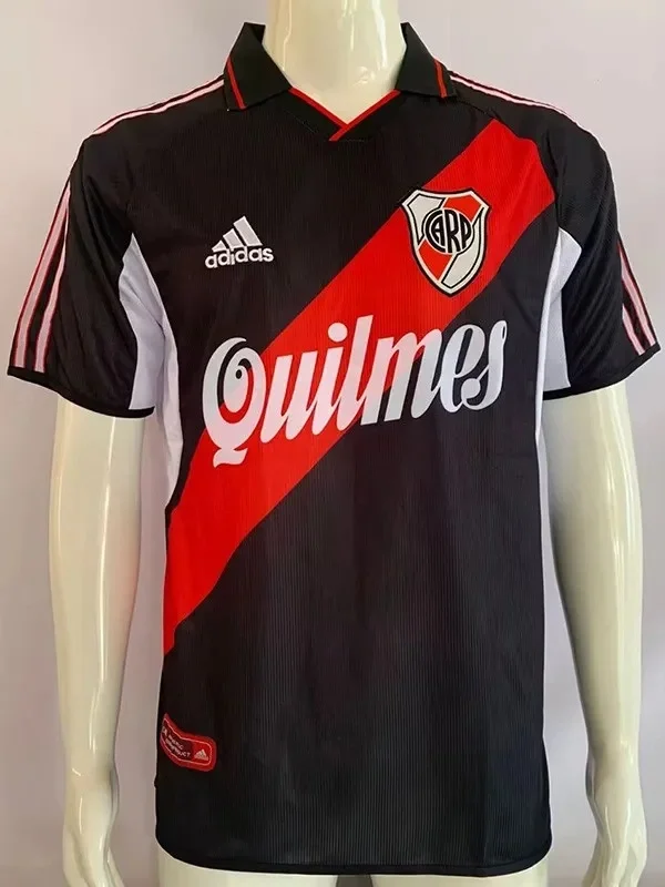 2001 Mens River Plate Third away  Retro Soccer Jersey