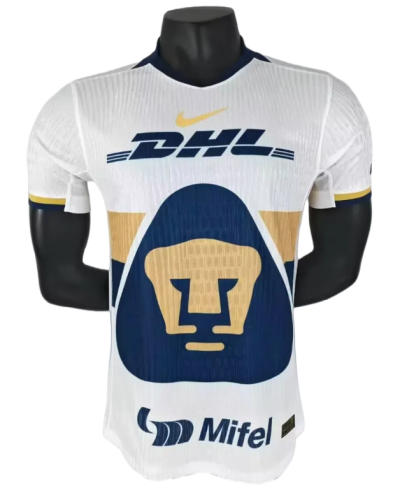 2025/26 Mens Pumas UNAM home white Player version Soccer Jersey