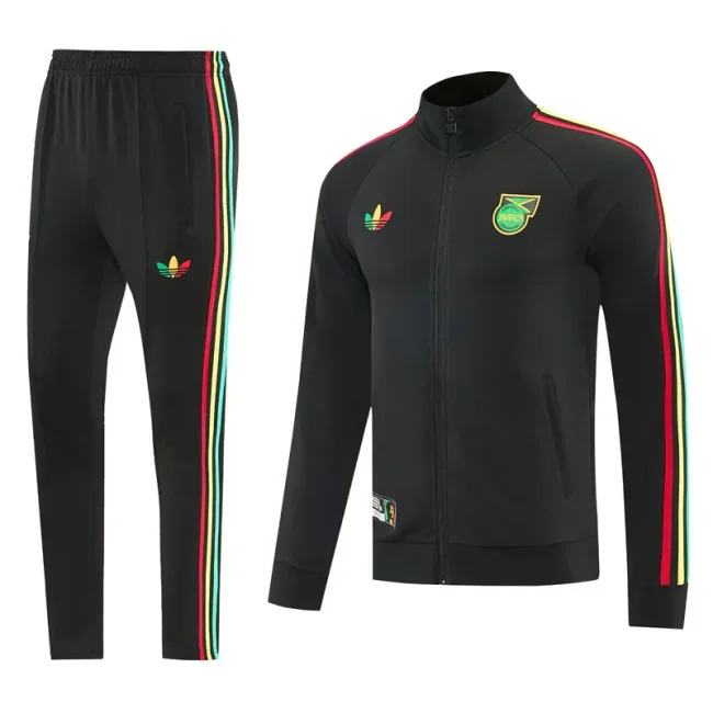2026-27 Jamaica Black Jacket Tracksuit #01