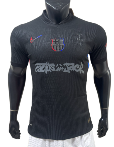 2025/26 Mens Barcelona black Player version soccer jersey